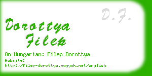 dorottya filep business card